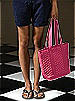 Quilted Fashion Tote Bag: Matte Satin