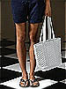 Quilted Fashion Tote Bag: Matte Satin