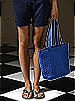 Quilted Fashion Tote Bag: Matte Satin
