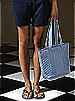 Quilted Fashion Tote Bag: Matte Satin