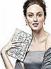 Ruffle Clutch Handbag in Iridescent Taffeta