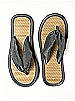 Iridescent Taffeta Flip Flops