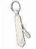 Boy's 14" Duchess Satin Zip Neck Tie