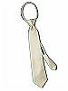Boy's 14" Duchess Satin Zip Neck Tie