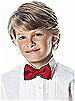 Boy's Clip Bow Tie in Duchess Satin