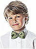 Boy's Clip Bow Tie in Duchess Satin
