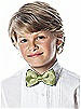 Boy's Clip Bow Tie in Duchess Satin