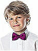 Boy's Clip Bow Tie in Duchess Satin