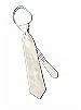 Boy's Zip Neck Tie in Silk Shantung