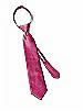 Boy's Zip Neck Tie in Silk Shantung