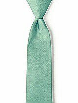 Boy's Zip Neck Tie in Peau de Soie