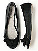 Peep Toe Satin Ballet Flat