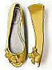 Peep Toe Satin Ballet Flats
