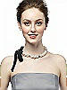 Pearl and Rhinestone Ribbon Necklace