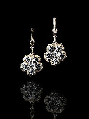 La Vie Parisienne 14K Gold Plated Swarovski Drop Earrings