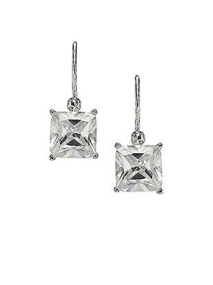 Princess Cut CZ Earrings