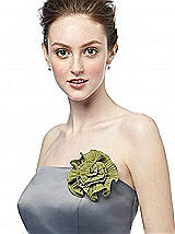 Fortuny Pleated Nu-Georgette Flower