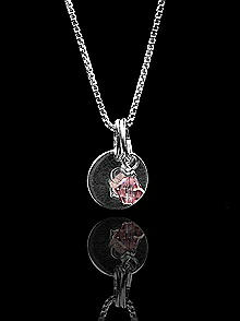 Sterling Silver Initial and Birthstone Necklace