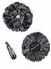Peau de Soie Confetti Flower with Rhinestone Detail