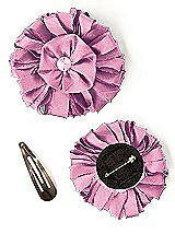 Dupioni Confetti Flower with Rhinestone Detail