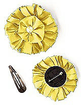 Dupioni Confetti Flower with Rhinestone Detail