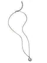 Solitaire Pendant Necklace with Bezel Detail