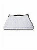 Dupioni Trapezoid Clutch with Jeweled Clasp