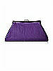 Dupioni Trapezoid Clutch with Jeweled Clasp