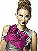 Dupioni Clutch with Interchangeable Bow