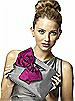 Dupioni Clutch with Interchangeable Bow