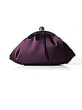 Gathered Matte Satin Clutch