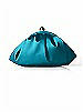 Gathered Matte Satin Clutch