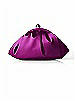 Gathered Matte Satin Clutch