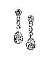 Pear Shaped CZ Estate Earrings