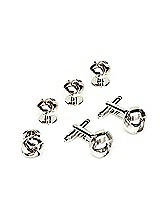 Silver Knot Cufflink and Stud Set
