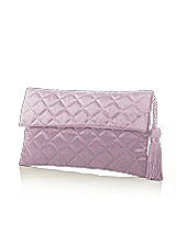Quilted Envelope Clutch with Tassel Detail