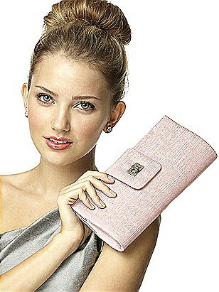 Dupioni Tear Drop Rectangle Clutch