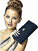 Dupioni Tear Drop Rectangle Clutch