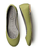 Simple Satin Ballet Flat 