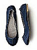 Pleated Satin Ballet Flat