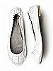Pleated Satin Ballet Flat
