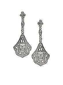 Art Deco Chandelier Earrings
