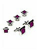 Men's Color Block Studs and Cufflinks