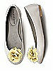 Crinkle Chiffon Flower Shoe Clip