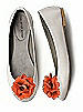 Crinkle Chiffon Flower Shoe Clip