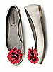 Crinkle Chiffon Flower Shoe Clip