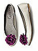 Crinkle Chiffon Flower Shoe Clip