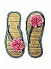 Flower Trimmed Bridesmaid and Bridal Flip Flop