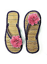 Flower Trimmed Bridesmaid and Bridal Flip Flop