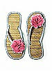 Flower Trimmed Bridesmaid and Bridal Flip Flop